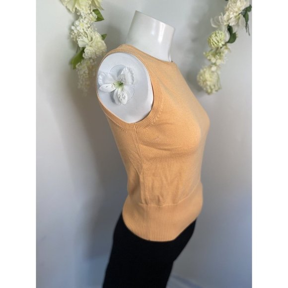 Petite Sophisticate Orange Cotton Spandex Vintage Cardigan Shell Set Size P EUC - Picture 15 of 16